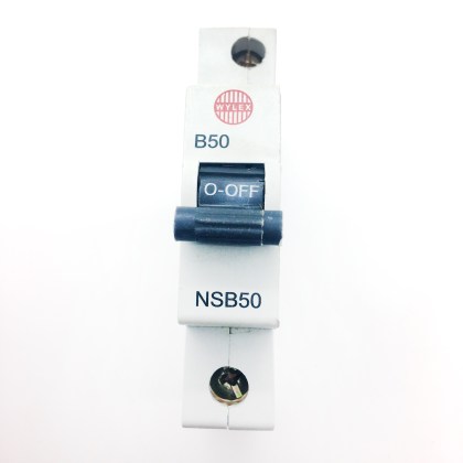 Wylex NSB50 Red Clip B50 50A 50 Amp MCB Circuit Breaker Type B